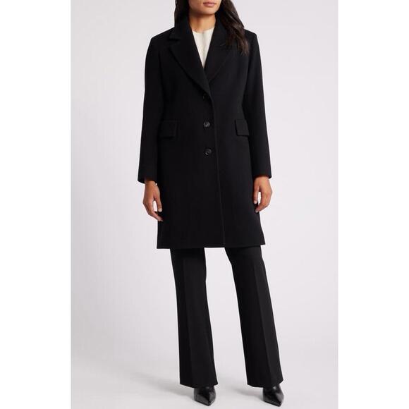 Fleurette Jackets & Blazers - New Fleurette Charlie Wool Coat in Black Sz 6P $1295